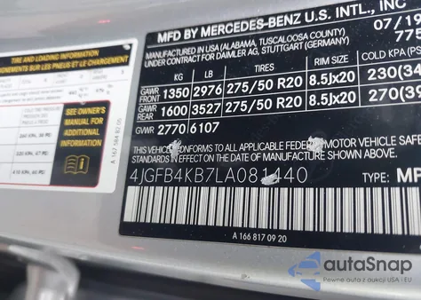 2020 Mercedes-Benz Gle 350 4Matic from USA, damaged, VIN 4JGFB4KB7LA081440